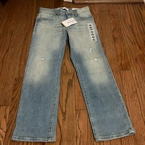 Old Navy built in flex jeans boys size 8 straight leg nwt